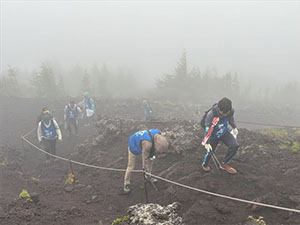 富士山清掃